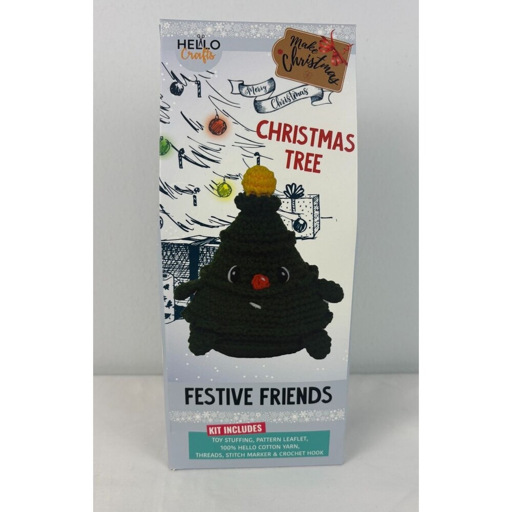Knitty Critters Festive Friends Christmas Tree Crochet Kit KC927 Amigurumi Xmas